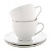 Typica sada šálok na cappuccino, biela