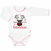 Baby Nellys Body dlhý rukáv Moje první Vánoce, Sob, biele, veľ. 86 Baby Nellys