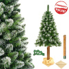 Vianočný stromček - Vianočný stromček umelý kmeň diamantovú borovicu 160 cm 3d (Vianočný stromček - Vianočný stromček umelý kmeň diamantovú borovicu 160 cm 3d)