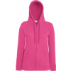 Fruit of the Loom F.O.L. | Lady-Fit LW Hooded Sweat Jacket Dámska mikina s kapucňou_16.215 Farba: fuchsia, Veľkosť: L