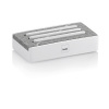 KELA Miska na mydlo Cubepolyresin biela KL-23691