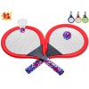 Sun Fun sada rakiet 2 ks s loptičkou a košíčkom mix farieb červená, zelená, oranžová, modrá