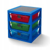 LEGO Storage organizér se třemi zásuvkami 4095 Organizér modrá
