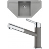 Set Franke G203 (dřez MRG 612 E Šedý kámen + baterie FC 3055.084 ORBIT Chrom/Šedý kámen) 114.0650.682