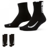 Nike Ankle 2 Pack Running Socks Black XL 11-14.5
