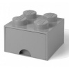 LEGO® Úložný box se šuplíkem 250x252x181 šedý