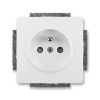 Zásuvka jednonásobná, clonky, 5518G-A02359 B1, ABB, Swing®, Swing®L, jasně bílá (ABB, Swing®, Swing®L, jasně bílá)