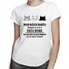 Drahá mačacie mamička - dámske tričko s potlačou - Tričkový | S | Biela | Dámske - super slim