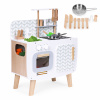 Drevená kuchynka, retro rúra, horáky, drez, kuchynské doplnky, ECOTOYS