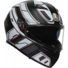 Prilba AGV K3 Rivia Matt Black White Veľkosť: M (57-58 cm)