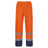 Portwest H444 HI-VIS CLASSIC RAIN Nepremokavé nohavice M, Fluorescenčno oranžová-Námornícka modrá