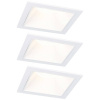 Paulmann 93126 Cole LED vstavané svetlo sada 3 ks LED 6 W biela; 93126