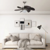 Stropný Ventilátor S Osvetlením 76 Cm Tmavohnedý