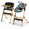 Stolička na kŕmenie KINDERKRAFT LIVY + hojdacie kreslo CALMEE HAPPY SHAPES