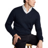 Charles Tyrwhitt Merino V-Neck Jumper — Navy - S