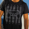 Tričko s potlačou Gamer Dámsky Čierna XS