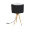 Čierna stolová lampa Zuiver Tripod Wood