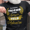 Tričko s potlačou Telo Adonisa Pánsky Čierna 122 cm/6 rokov