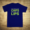 Talk with your chips, not with your lips, Barva Modrá, Velikost S Bezvatriko.cz 104036