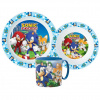 Súprava plastového riadu s hrnčekom Ježko Sonic