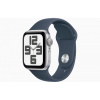 Apple Watch SE/40mm/Silver/Sport Band/Storm Blue/-S/M MRE13QC/A
