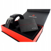 Opasok - Pierre Cardin Black, Red Belt - Pánsky produkt (Nohavice sú nastavené na opasok a lesklú svorkovú peňaženku)