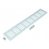 SRL - ALFA vetracia mriežka 80 x 2000 mm BIL - biela lesklá (RAL 9010) | MP-KOVANIA.sk