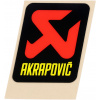 AKRAPOVIČ nálepka 60 BLACK/RED/YELLOW
