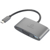 Renkforce USB-C®, VGA adaptér [1x USB-C® zástrčka - 1x USB-C® zásuvka (nabíjanie), VGA zásuvka, USB 3.2 gen. 1 zásuvka A] RF-HUB-151; RF-4754992
