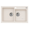 Alveus ROCK 90 kuchynský granitový drez so sifónom 78x48 - G-11 White 1090963