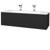 Dreja Umývadlová skrinka VARIANTE SZZ 120 (umývadlo Pura) - L03 Antracit vysoký lesk / L03 Antracit vysoký lesk