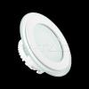 Mini LED panel okrúhly Glass zapustený 6W, 3000K, 420lm, VT-602G (V-TAC)