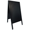 Informační tabule dřevěná 680x1200 mm, černá | CONTACTO, 7696/125 černá