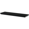 Autronic - Polička nástěnná 80 cm, MDF, barva černá, baleno v ochranné fólii - P-025 BK