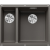 BLANCO SUBLINE 340/160-U - sivá vulkán, vanička na pravej strane