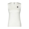 SCOTT Cyklistické tričko bez rukávov - UNDERWEAR CARBON W - biela