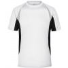 James&Nicholson Pánske funkčné tričko JN391 White 3XL