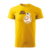 Sablio Tričko s potlačou Star Wars BB-8 s textom - žluté 2XL