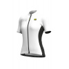 Letný cyklistický dres ALÉ SOLID COLOR BLOCK LADY white