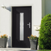 Vchodové dveře antracitové 98 x 208 cm PVC Antracitová 3187906