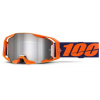 100% ARMATIC Goggle Neon Orange - Mirror Silver Flash Lens