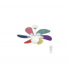 Eurolamp Stropný ventilátor 1xE27/70W/230V pr. 90 cm pestrofarebná + diaľkové ovládanie EU0147 + záruka 3 roky zadarmo