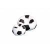 Sedacia lopta eko-koža white-black + podnožka