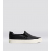 SLIP-ON Black Premium Leather Sneaker
