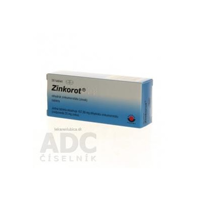 Wörwag Pharma GmbH & Co.KG Zinkorot tbl 25 mg (blis.PVC/Al) 1x50 ks