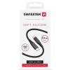 SWISSTEN DATOVÝ KABEL SOFT SILICONE USB-C / USB-C 0,4 M ČERNÝ 71506516