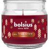 Sviečka Bolsius Large Jar,Winter Spices , vonná, vianočná., červená, 100x98 mm, v skle