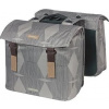 Bazalka Batoh BASIL ELEGANCE DVOJITÝ PANNIER MIK 40-49L, MIK System (připraven k použití) nepromokavý zámek taupe (NOVINKA 2024)