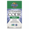Garden of Life RAW Vitamín Code Family - multivitamín pre celú rodinu 120 kapsúl