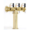 Varia-Plus Výčapný stojan T3 zlatý komplet kohúty pákové medailóny štandard dochladenie